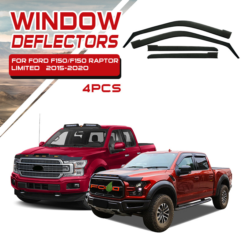 Adecuado para Ford F150 protección solar Ford F150 Raptor visores ventana ventana ceja de lluvia