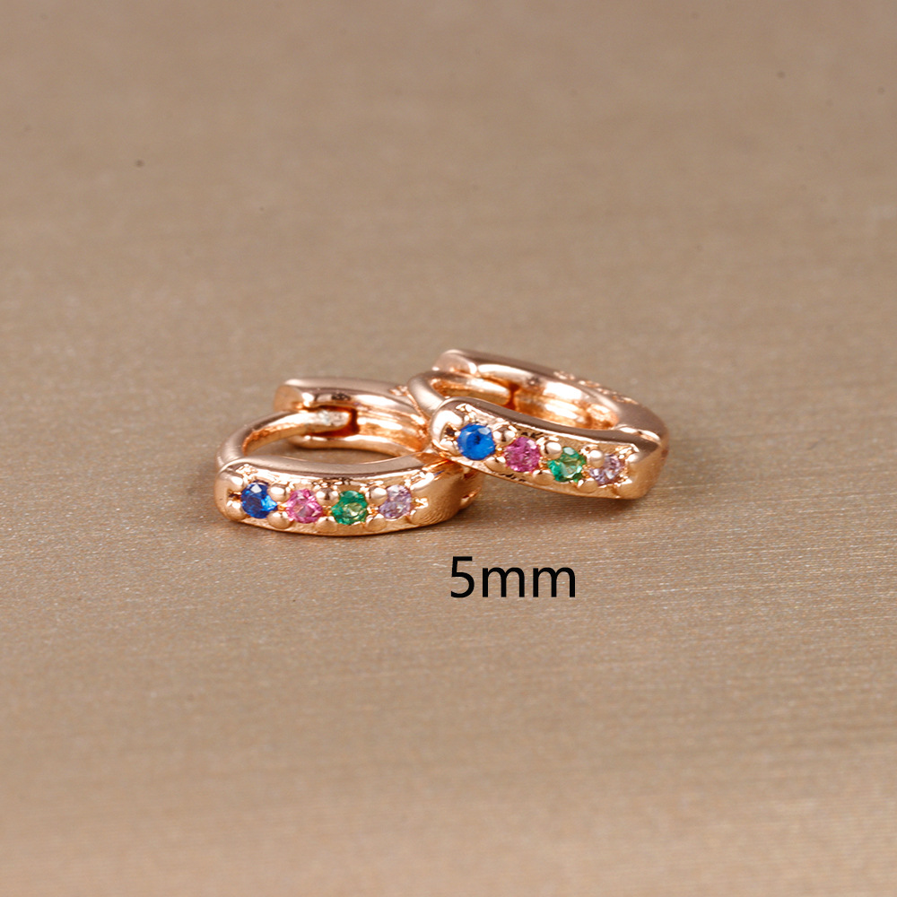 15g Weight Rhinestones Inlay Material Earrings Classification 1 Pair Quantity Daily Occasion Copper Material Geometric Pattern Women's Gender Plating, Inlay Design Simple Style Style 1 Pair Simple Style Geometric Plating Inlay Copper Rhinestones Earrings 23