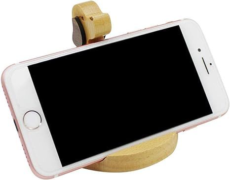 90g Weight Mobile Phone Holder Classification Wood Material Dog Pattern Cute Style Cute Dog Wood Mobile Phone Holder 2