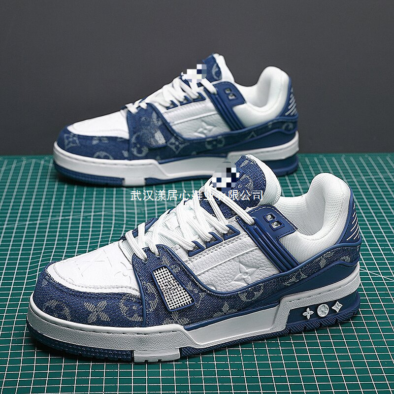 Autumn and Winter New Genuine Leather Sneakers Niche Casual Shoes Trendy Brand High-End Sports Shoes Height-Increasing Shoes for Men and Women