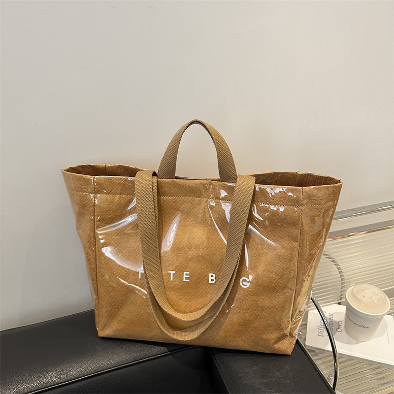 Waterproof capacious linen bag PVC for mother and baby