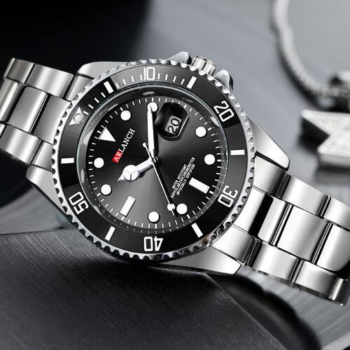 Cross-border AliExpress Water Ghost Luminous Watch Men's Sports and Leisure Quartz Watch Calendar Exquisite Men's Waterproof Watch