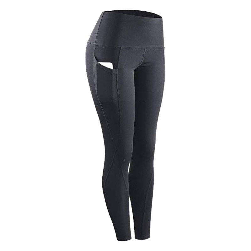 Leggings de Cintura Alta Populares en Europa y América, Pantalones Deportivos Casuales con Efecto Levanta Glúteos y Bolsillos Laterales, Ropa de Yoga para Mujer