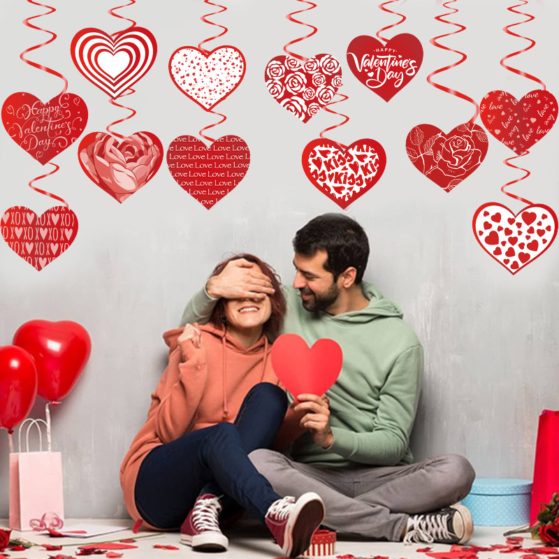 Valentine'S Day Festival Letter, Heart Shape Pattern Cute Sweet Letter Heart Shape Pvc Paper