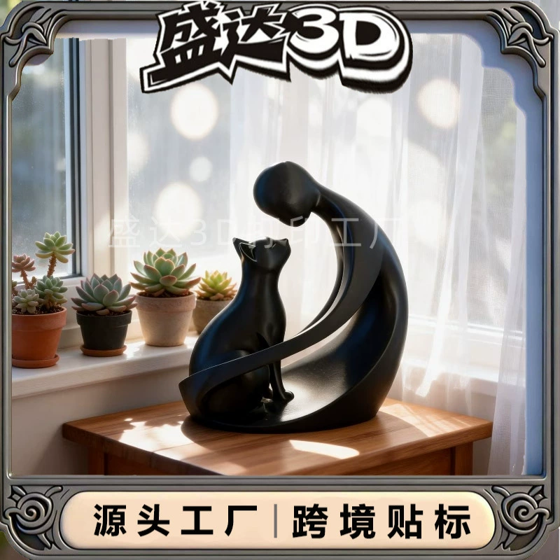 (Cross-border trading), modern table statue, decorations, 3D