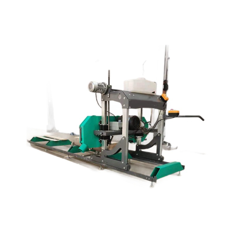 Máquina de sierra de cinta horizontal para carpintería Máquina de corte de chapa de troncos eléctrica Equipo automático de corte de chapa para carpintería pequeña