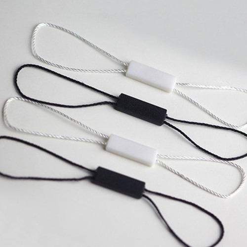 Blank double-insert hanging beads, universal tag rope, clothing tag hanging string, black and white high-end hanging beads