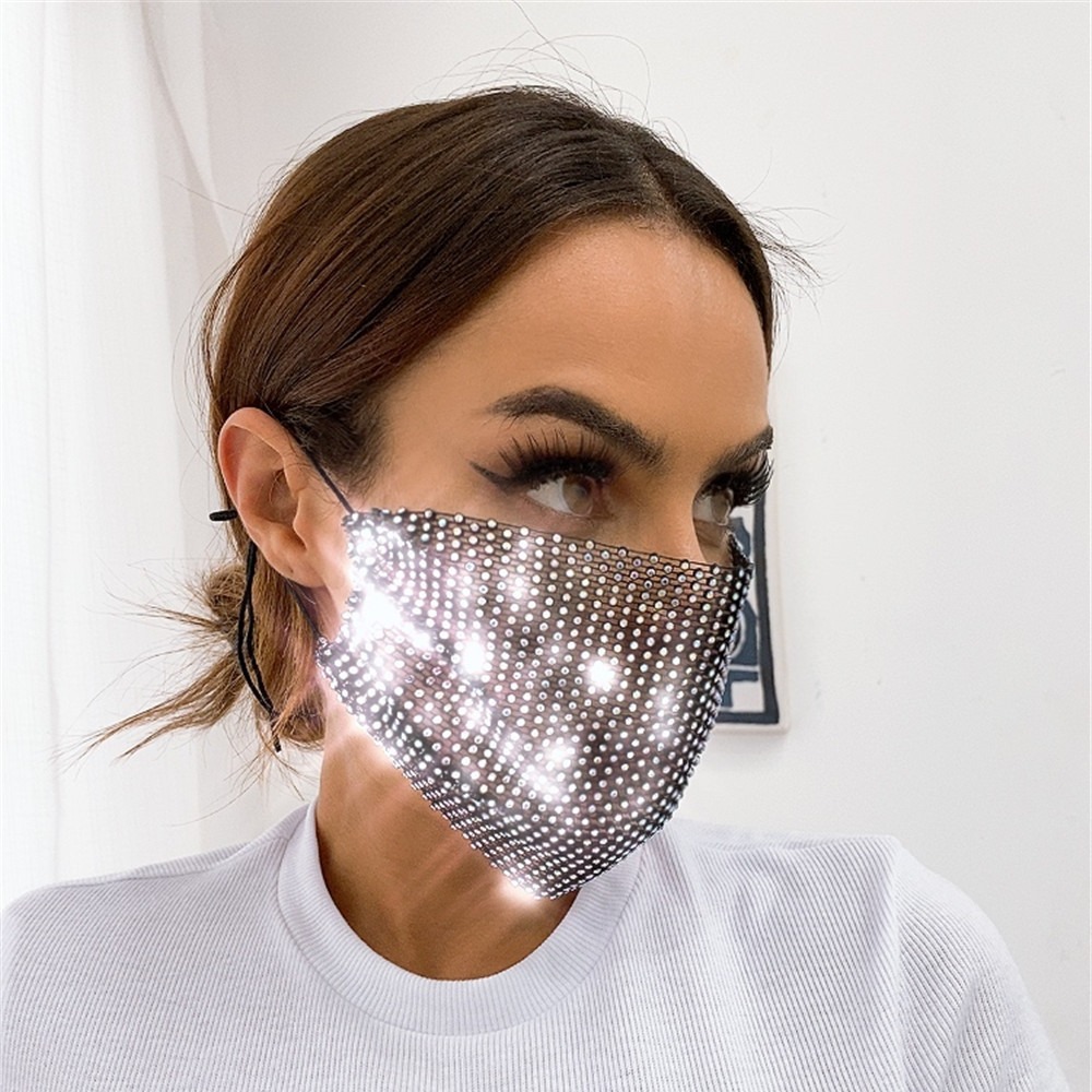 Masque en maille scintillante pour femme, très populaire en 2024, Z1207_voghion.com