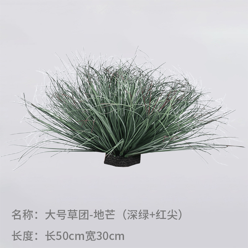 Simulación de hierba de junco Simulación de plantas verdes Sala de estar Decoración de ventana Pajar falso Arco de junco Accesorios de fotografía Paisaje del hogar