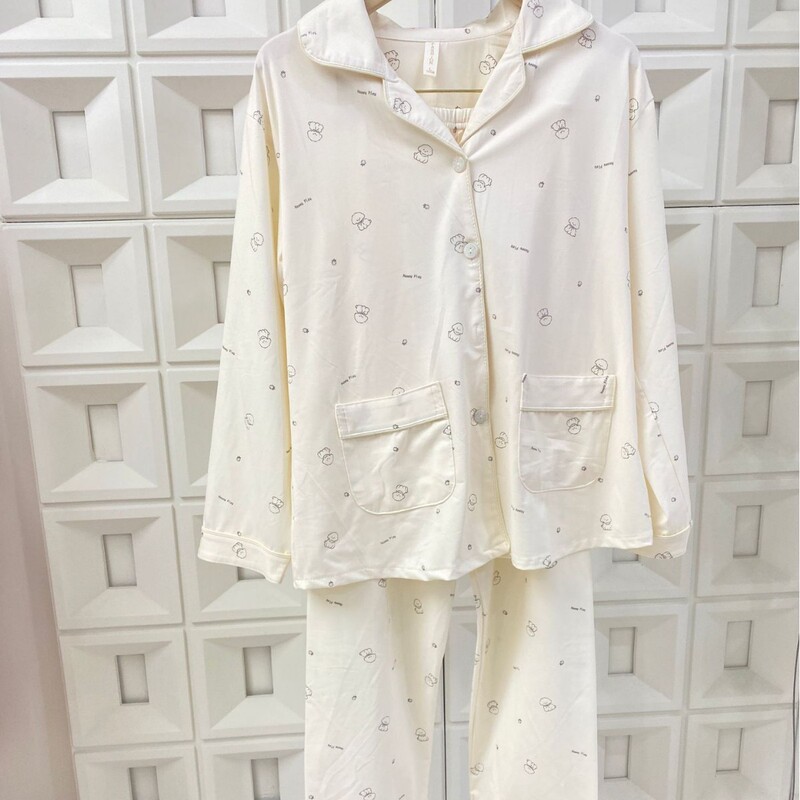Jiaosibei Pure Cotton Pajamas for Women, Spring and Autumn 2026 New Sweet Style Long-Sleeved Long Pants That Can Be Worn Outside as Home Clothes 6512 Jiaosibei Pure Cotton Pajamas for Women, Spring and Autumn 2026 New Sweet Style Long-Sleeved Long Pants That Can Be Worn Outside as Home Clothes 6512