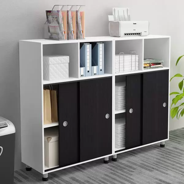 办公室文件柜隔断柜档案柜花槽资料木质办公家具一体柜批发收纳柜