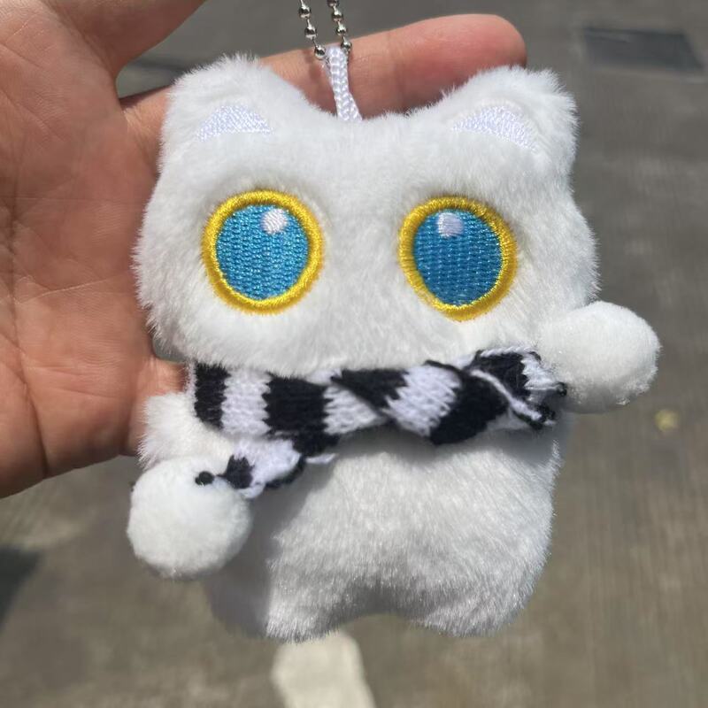 きしむ漫画猫家族ぬいぐるみキーホルダー小さな鼻猫ペンダントスクールバッグ人形ペンダントギフトトレンド|undefined