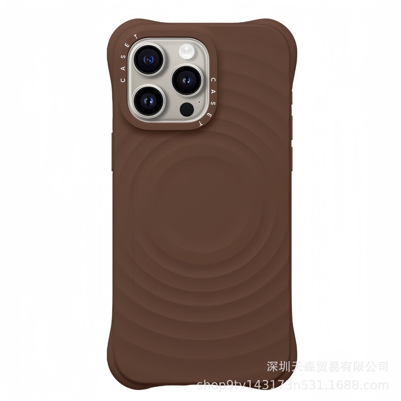 マグセーフ磁気波吸収液体シリカゲル適用iPhone16携帯ケース純色リンゴ15pro保護カバー|undefined
