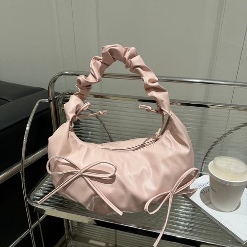 Women's Spring 2025 Large Capacity Fashion Baggy Design Crossbody Bag with Folds Commuting Dumpling Bag