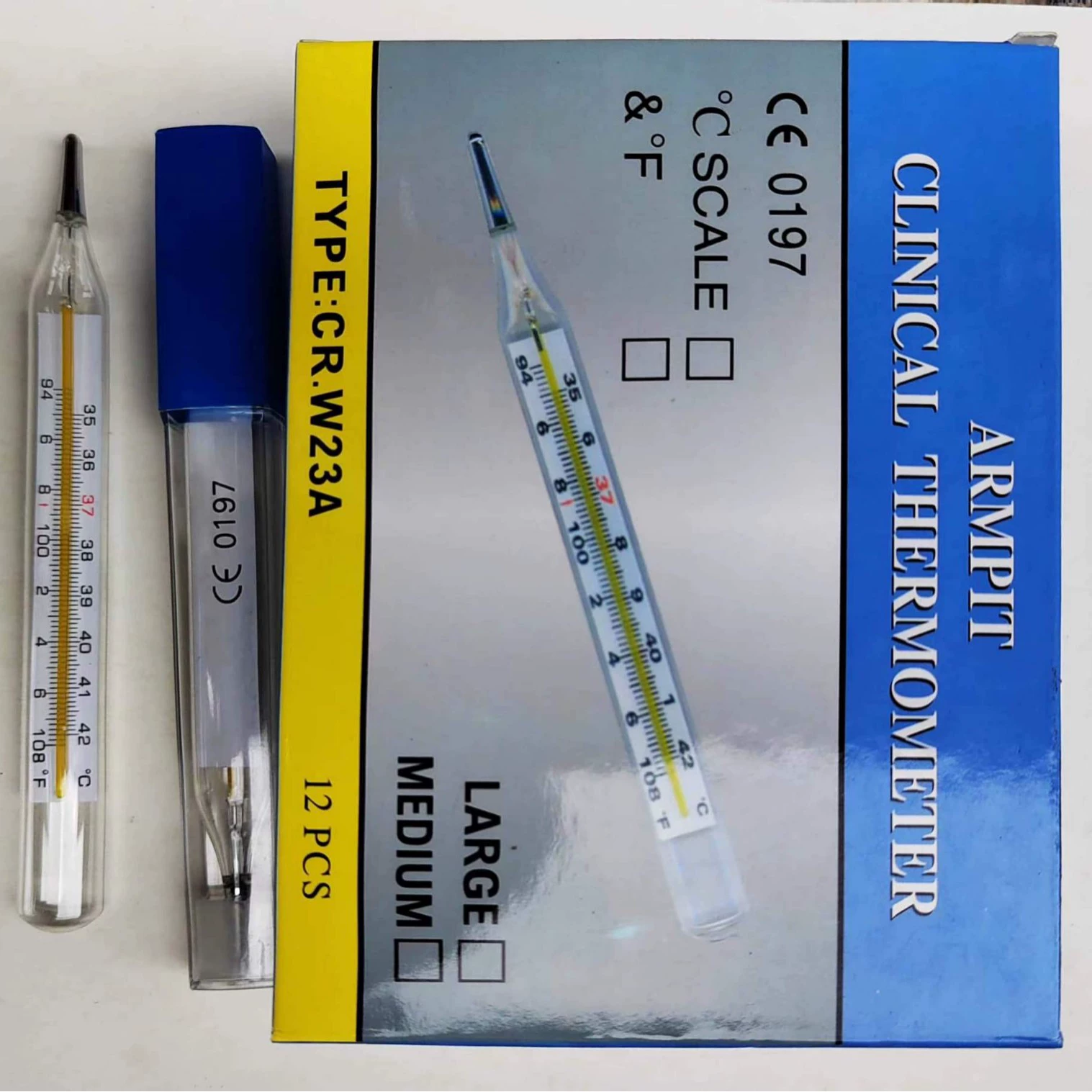 Ртутный термометр с двойной шкалой, крупномасштабный жидкостный термометр, экспортная модель, измеритель температуры, стеклянный термометр