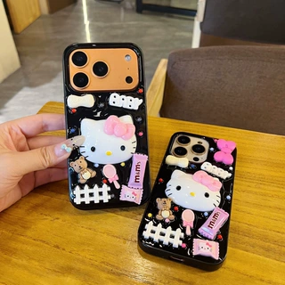 适用于苹果17PROMAX卡通KT猫咪iPhone17手机壳16/15可爱14全包X女