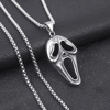 Double-sided fashionable universal pendant stainless steel, necklace, European style, wholesale