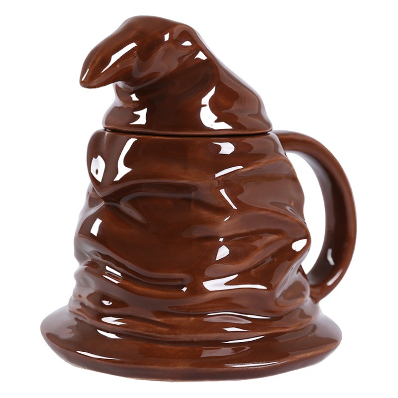 Harry Potter rama mágica sombrero forma taza creativo asistente sombrero forma cerámica taza mágica sombrero taza