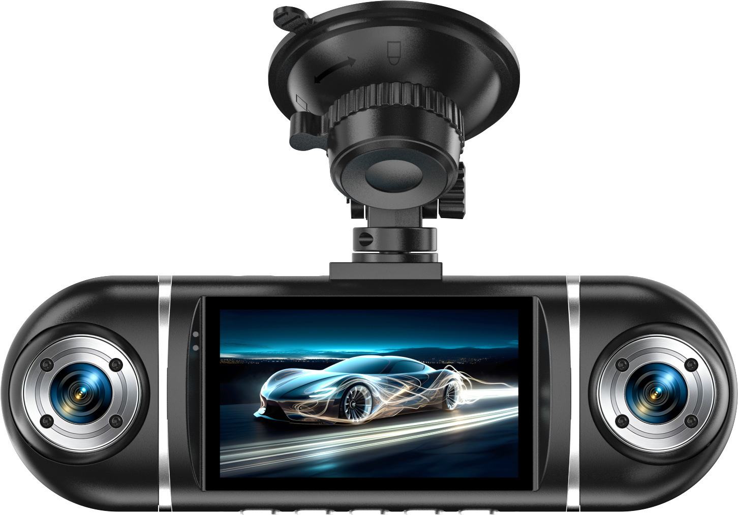 Cross-border dashcam with four recording channels, WiFi mobile phone connectivity, Z86 four-lens car recorder with reverse camera
