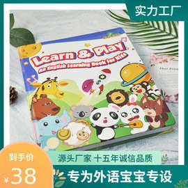 新款英语早教儿童发声触摸书English Talking toy book会说话的书