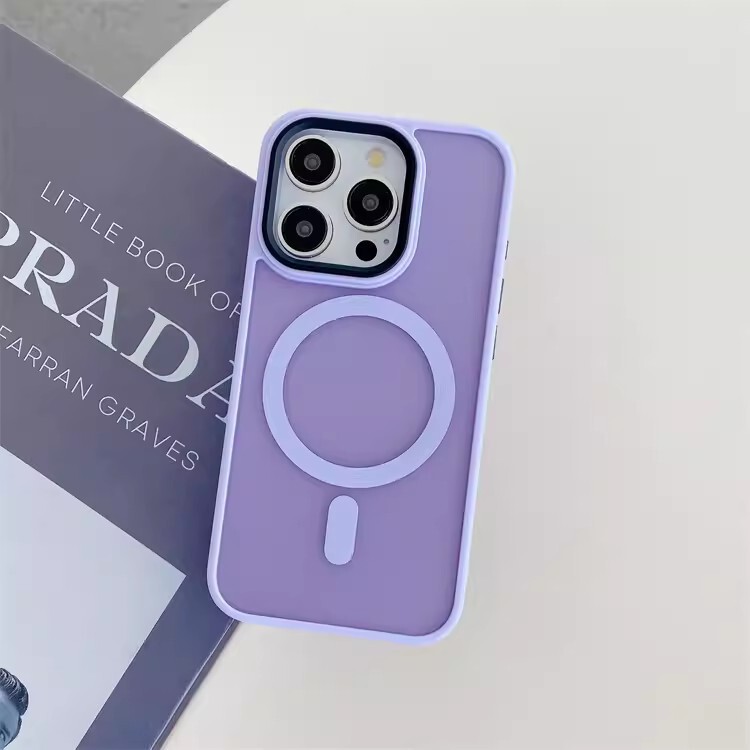 柔彩肤感磁吸适用iPhone17promax手机壳磨砂半透苹果16防摔保护套|undefined