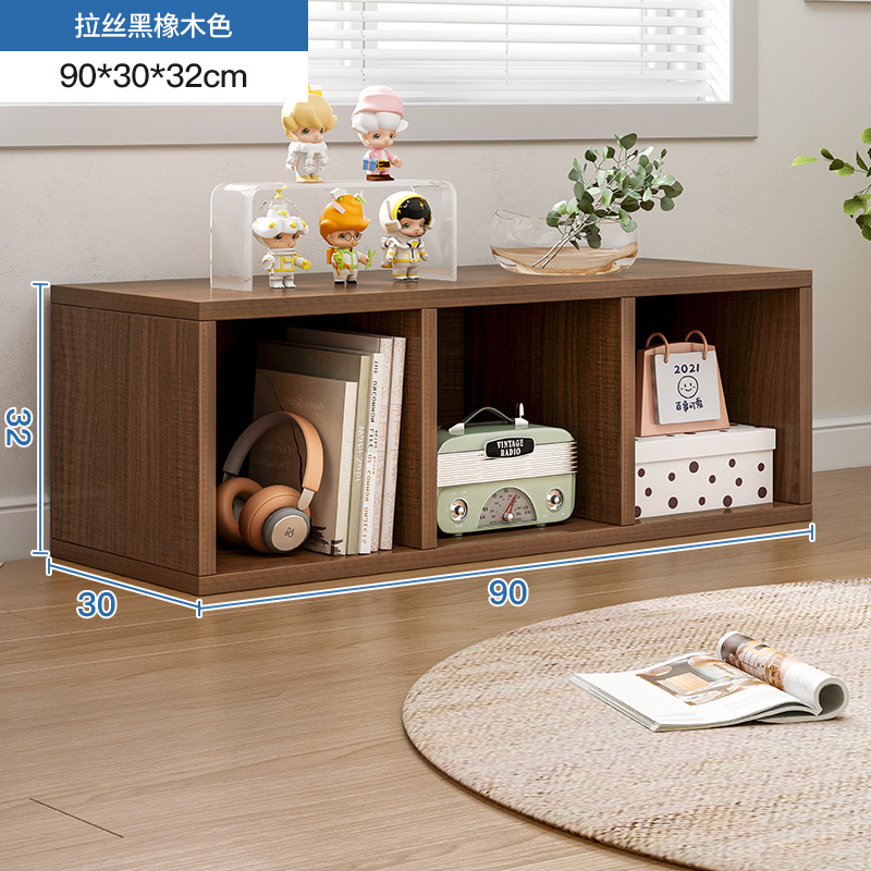 Estantería Estante de piso a techo Estante para libros simple Gabinete a cuadros para el hogar Gabinete de ocho compartimentos Sala de estar Gabinete corto Gabinete de almacenamiento Gabinete de almacenamiento