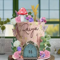 22 шт. Фея День Рождения Грибная бабочка Фея Торт Декор Используется для Феи Вечеринки Декор