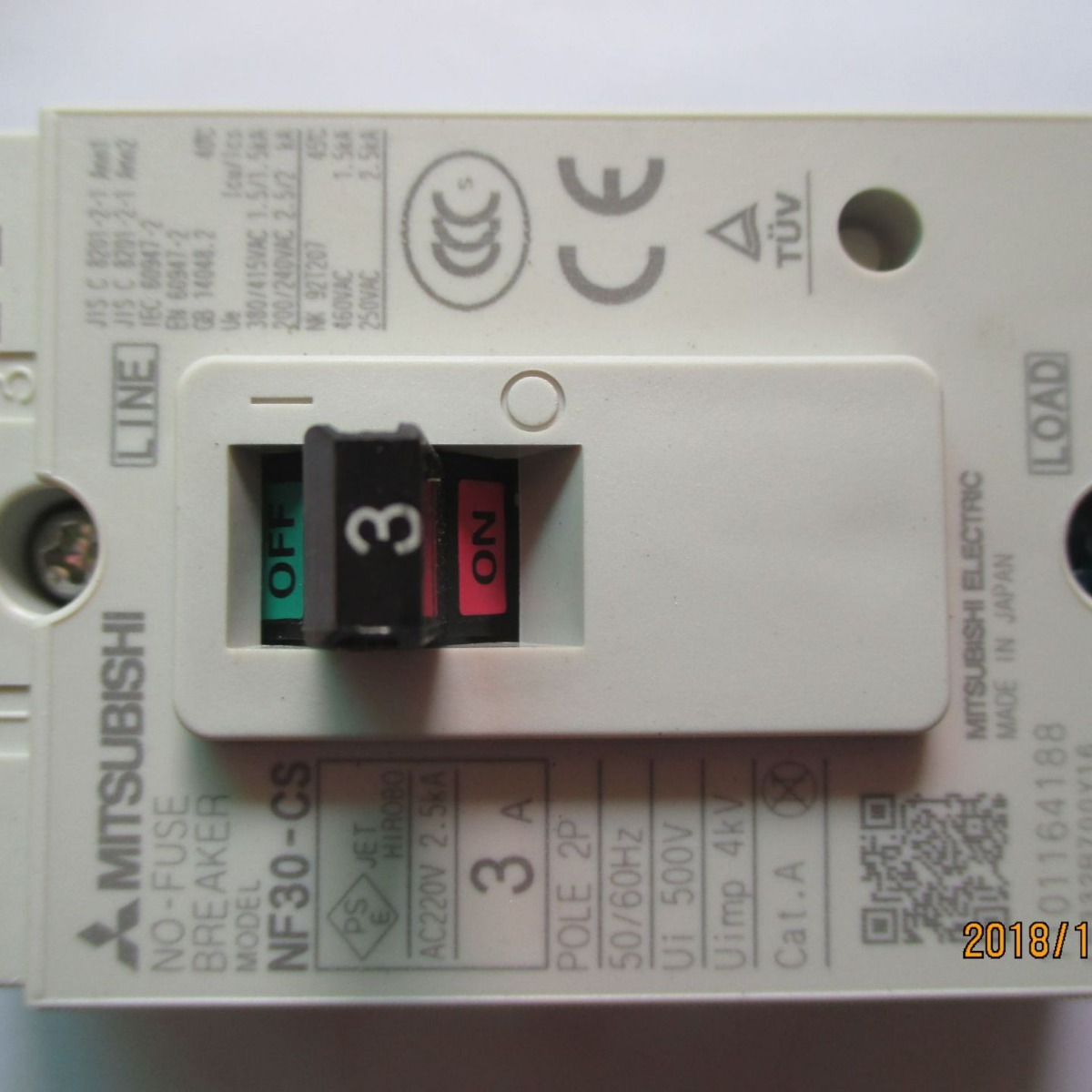 供应全新原装正品三菱空气开关NF30-CS 2P 3A