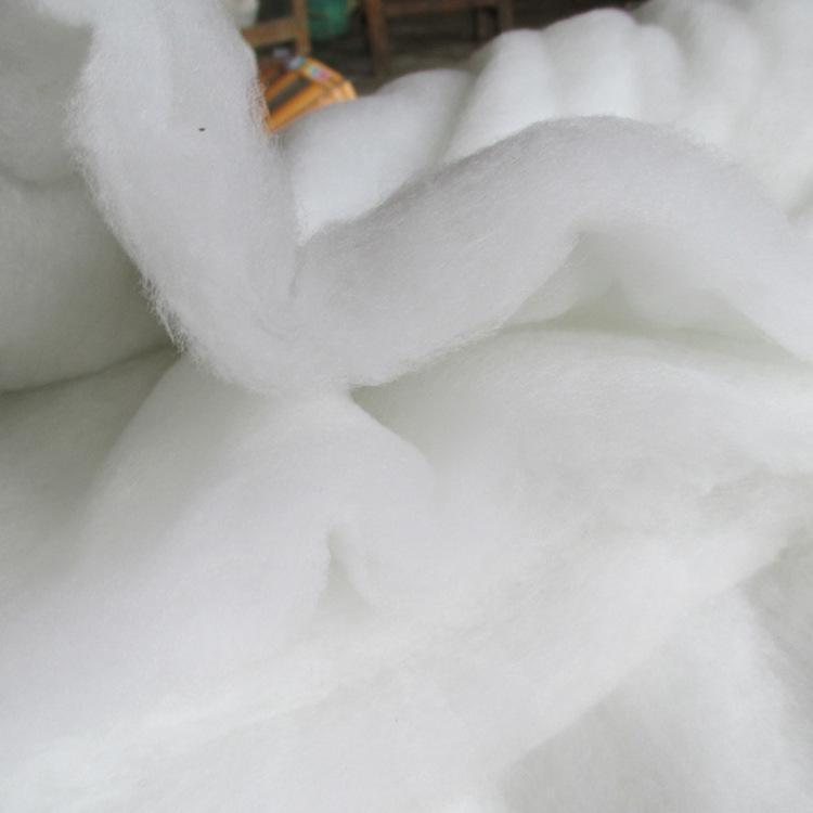 加工定制 無熒光孕嬰可用羽絨棉 幅寬克重可定制仿絲棉服裝填充棉