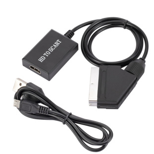 New hdmi to scart converter 1080p HD video Adapter hdmi to scart adapter cable
