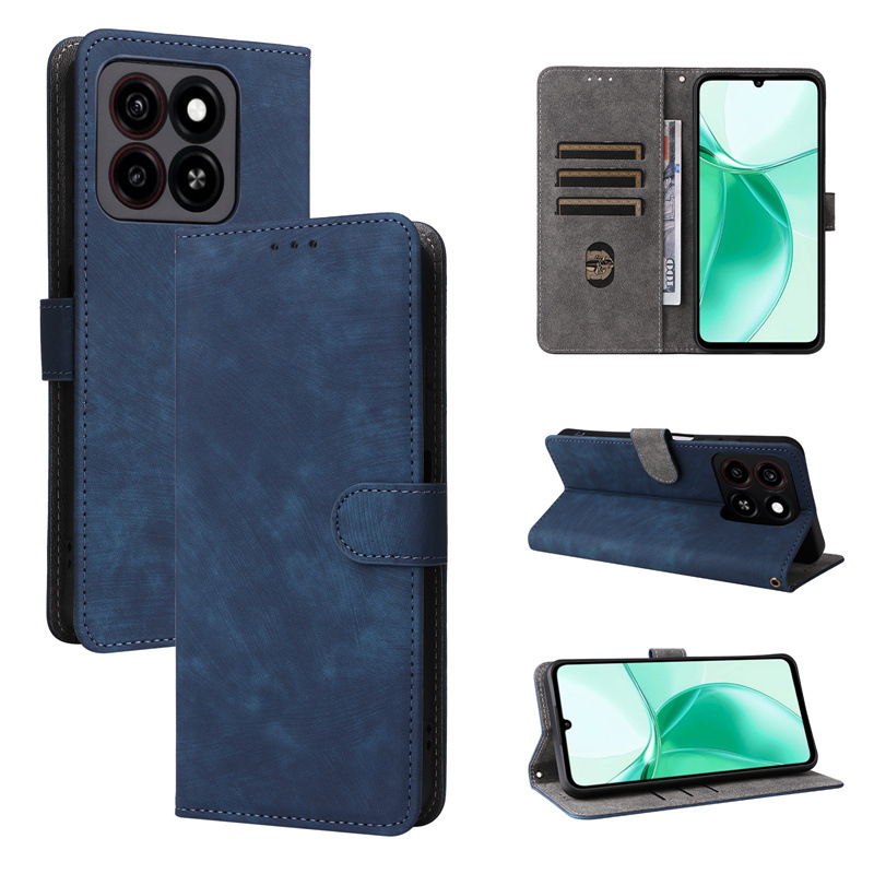 Custodia antifurto in pelle compatibile con A35/A55 ZTE Blade A55 Phone_voghion.com