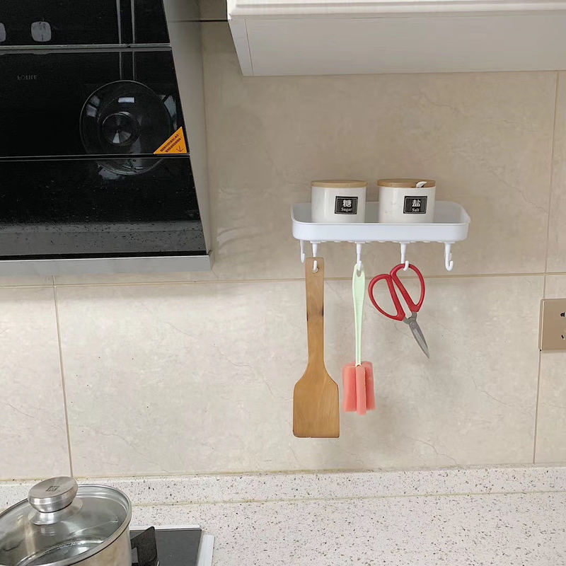 トイレ穴なし痕跡なし棚浴室プラスチック壁掛け棚キッチン収納バスケット多機能洗面台|undefined