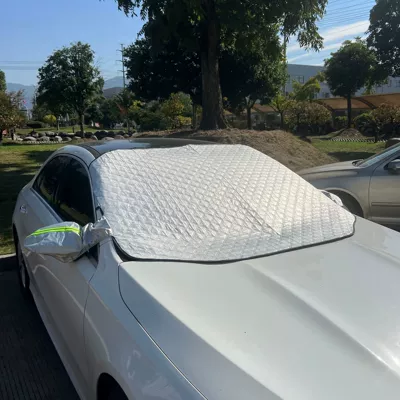 New car anti-freezing snow shield windproof car clothing car front windshield Frost shield winter supplies snow shield (Car snow shield) - small-size-mirror-set-183-x116cm