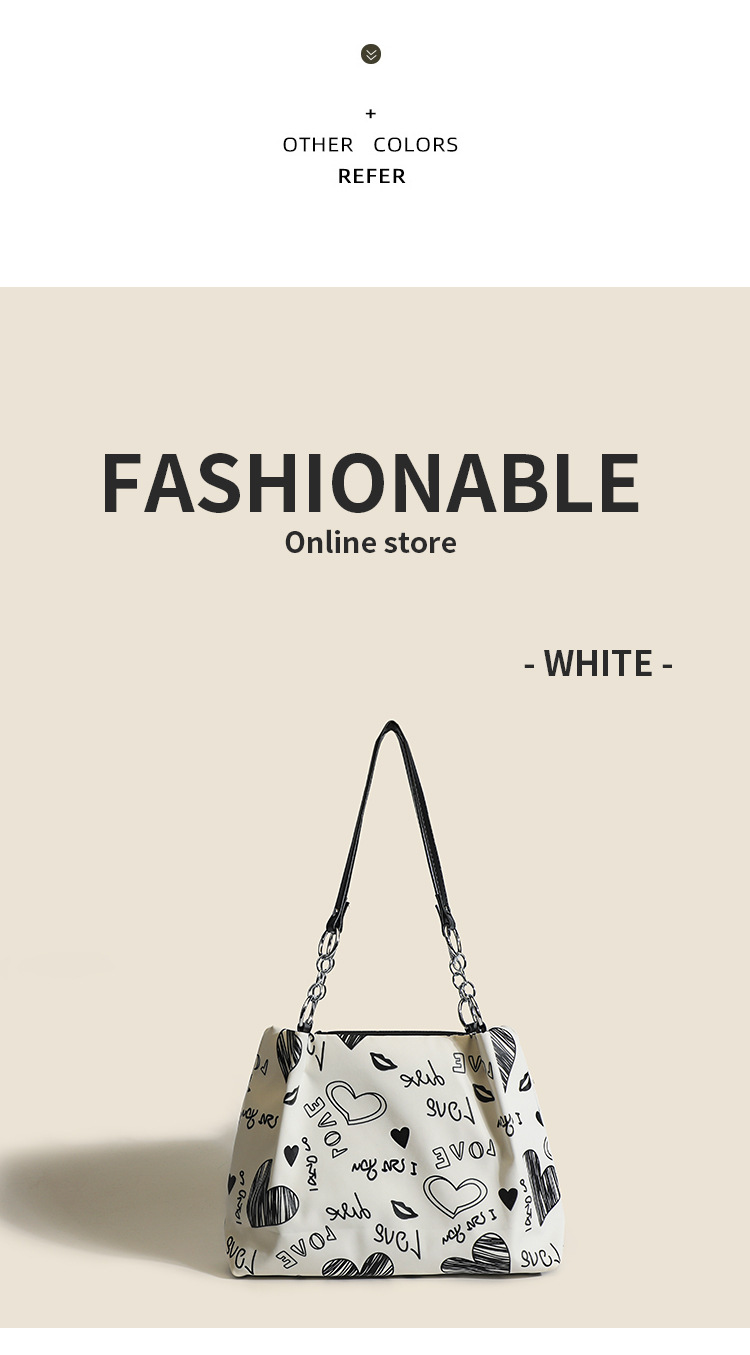 Damen Schultertasche Mit Muster Große Henkeltasche Als Shopper_voghion.com