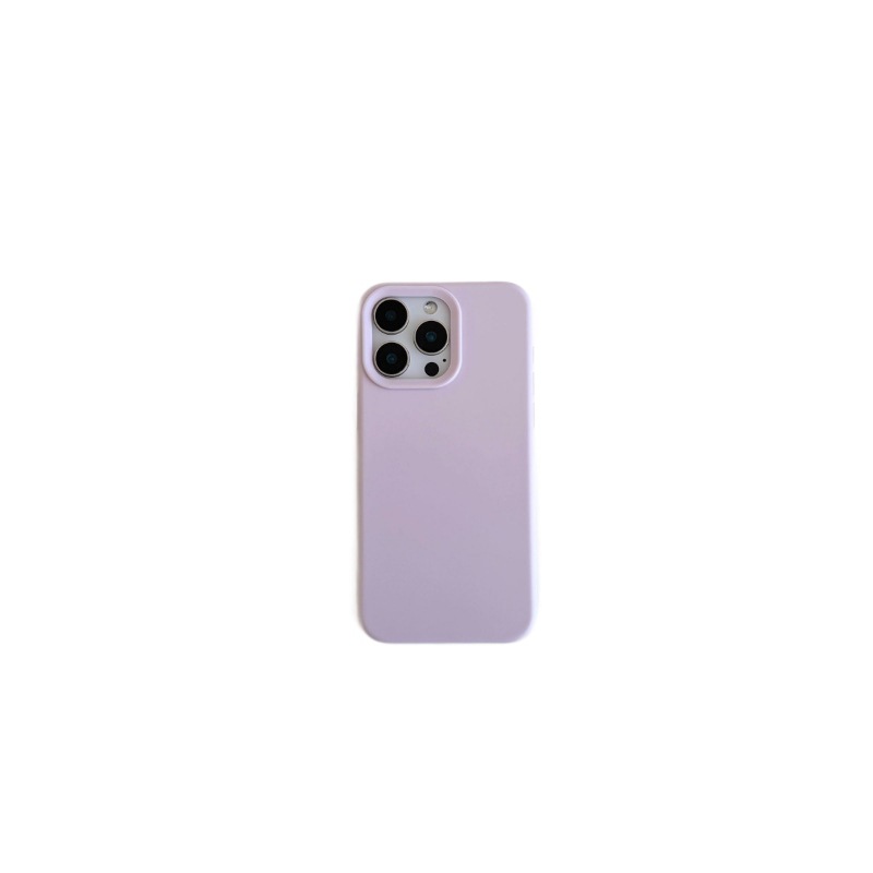 Funda protectora de silicona anticaídas para iPhone 15 Pro, 13 y 17, de color puro y tacto piel, estilo simple, todo incluido.