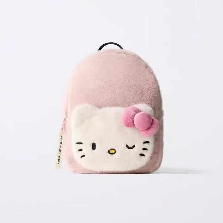 Zakids New Kidsren's Bag Kitty Cat Backpack Cartoon Cute Doll Animal Plush Small Backpack