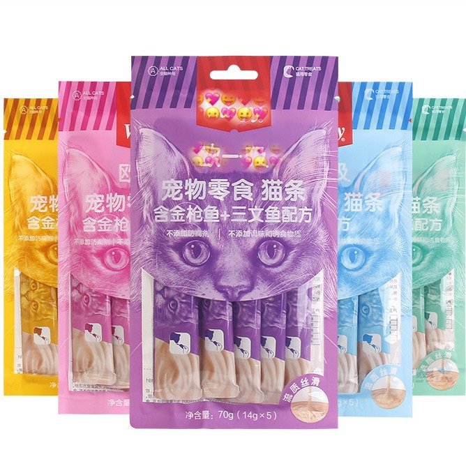 Comida húmeda para gatos traviesos Wannpy Ouyi chupa a los gatos, comida húmeda universal para gatos, venta al por mayor, acciones de mascotas, bocadillos para gatos