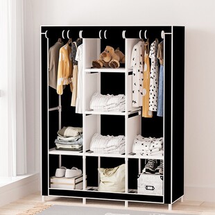 Simple Wardrobe Storage Cabinet for Rental Housing Xiyin Temu Amazon Clothes Hanger Simple and Lightweight Cross-Border Dust-Proof Wardrobe