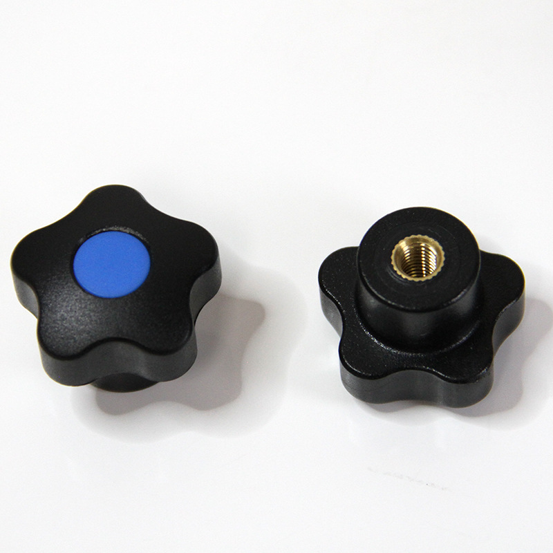 鑫华泽塑料梅花手柄螺丝 胶头螺母 小手轮旋钮 通孔五星把手