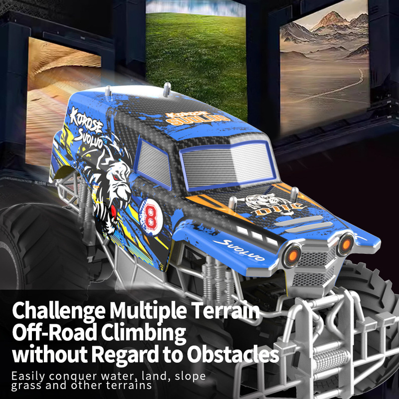 JJRC cross-border 2.4g remote control off-road climbing car graffiti monster pickup model remote control car children's toys wholesale