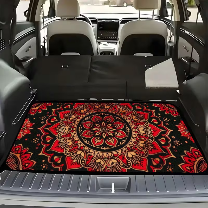 Cross-Border Temu Crystal Velvet Persian-Style Car Floor Mats, Universal for All Seasons, Dust-Proof, Wear-Resistant, Easy-Care Mats