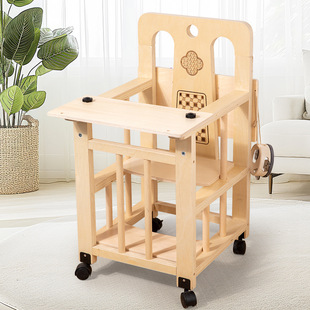 Solid Wood Multifunctional Children's Growth Chair Removable Lifting Computer Desk Student Simple Desk Bedroom Home Toys