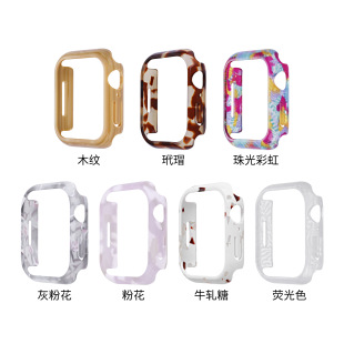 For S9 Apple Applewatch Watch S8-1 Generation Resin Hollow Out Full Cover SE Protective Case for iwatch