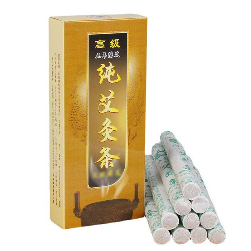 Five-year-old moxa sticks factory direct sales incense moxibustion sticks 10 pieces at the street stall exhibition Chinese medicine moxa sticks 1:1