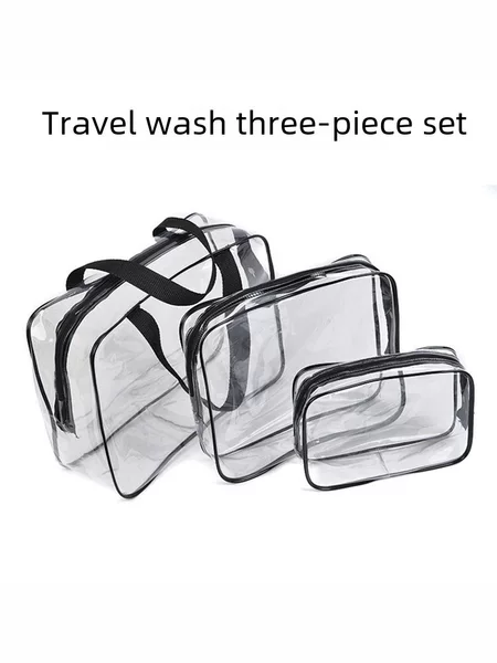 Pvc Large-Capacity Transparent Cosmetic Bag, Toiletry Storage Bag, Women's Cosmetics, Logo Can Be Oem, Wholesale, Summer Large Capacity