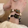 Retro cute beaded bracelet, small design fashionable universal jewelry, trend of season