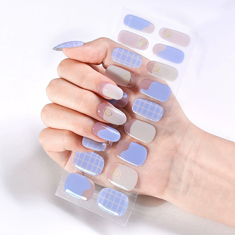 Набор для ногтей XT Gel с наклейками, искусственные ногти и лак для ногтей