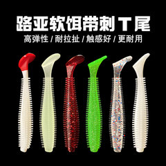 Wholesale manufacturer's imitation T-tail soft lure for sea cucumber, 9cm/4.6g, spined lure, PVC material