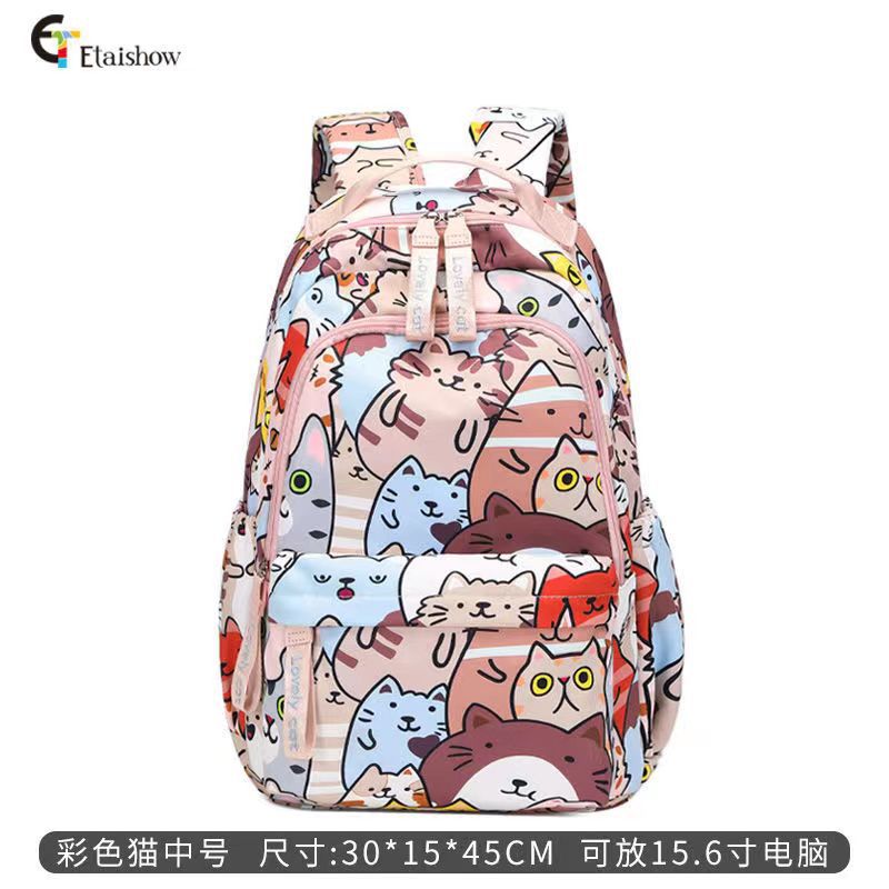 다채로운 꽃 고양이 매체