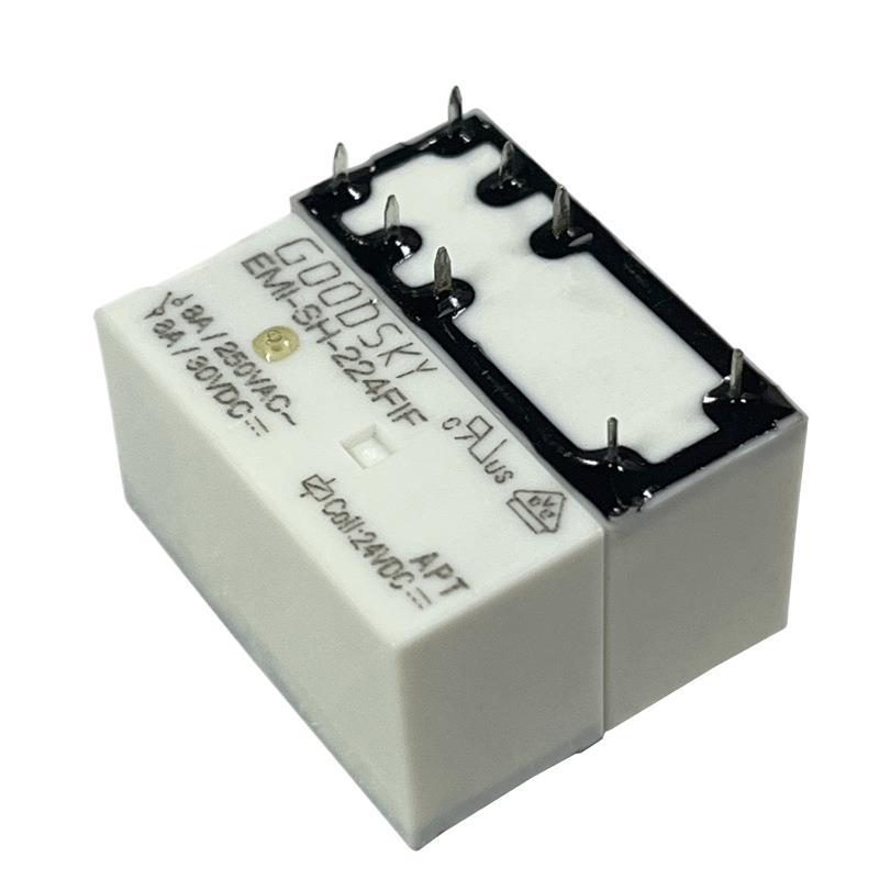 国兴功率继电器EMI-SH-2230A EMI-SH-224FIF全新2组转换8A负载8脚
